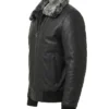 Bradford Bomber Shearling Black Jacket