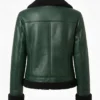 Buy B3 Aviator Green Shearling Jacket