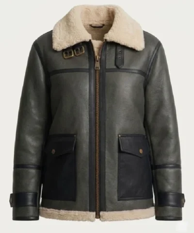 Buy Now Lumina Shearling Charcoal Jacket