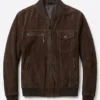 Buy Now Sven Mocha Suede Bomber Jacket