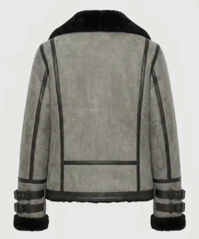 Alternative view of Paracosm Grey Suede Shearling Jacket