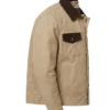 Classic Real Suede Camel Trucker Style Jacket