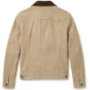 Classic Real Suede Trucker Style Jacket