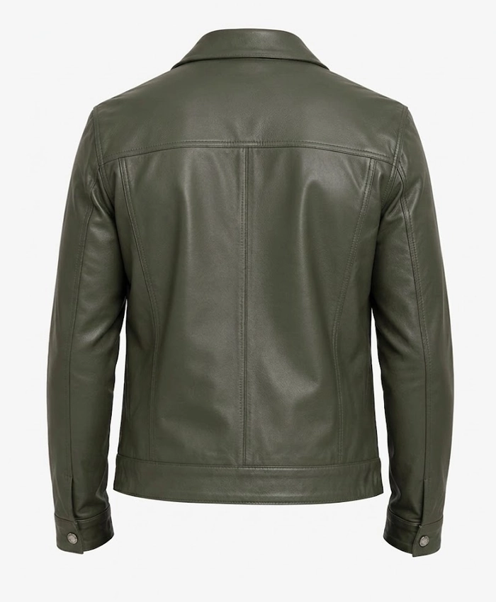 Four Pockets Olive Green Jacket