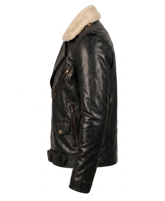 Furton Black Leather Jacket