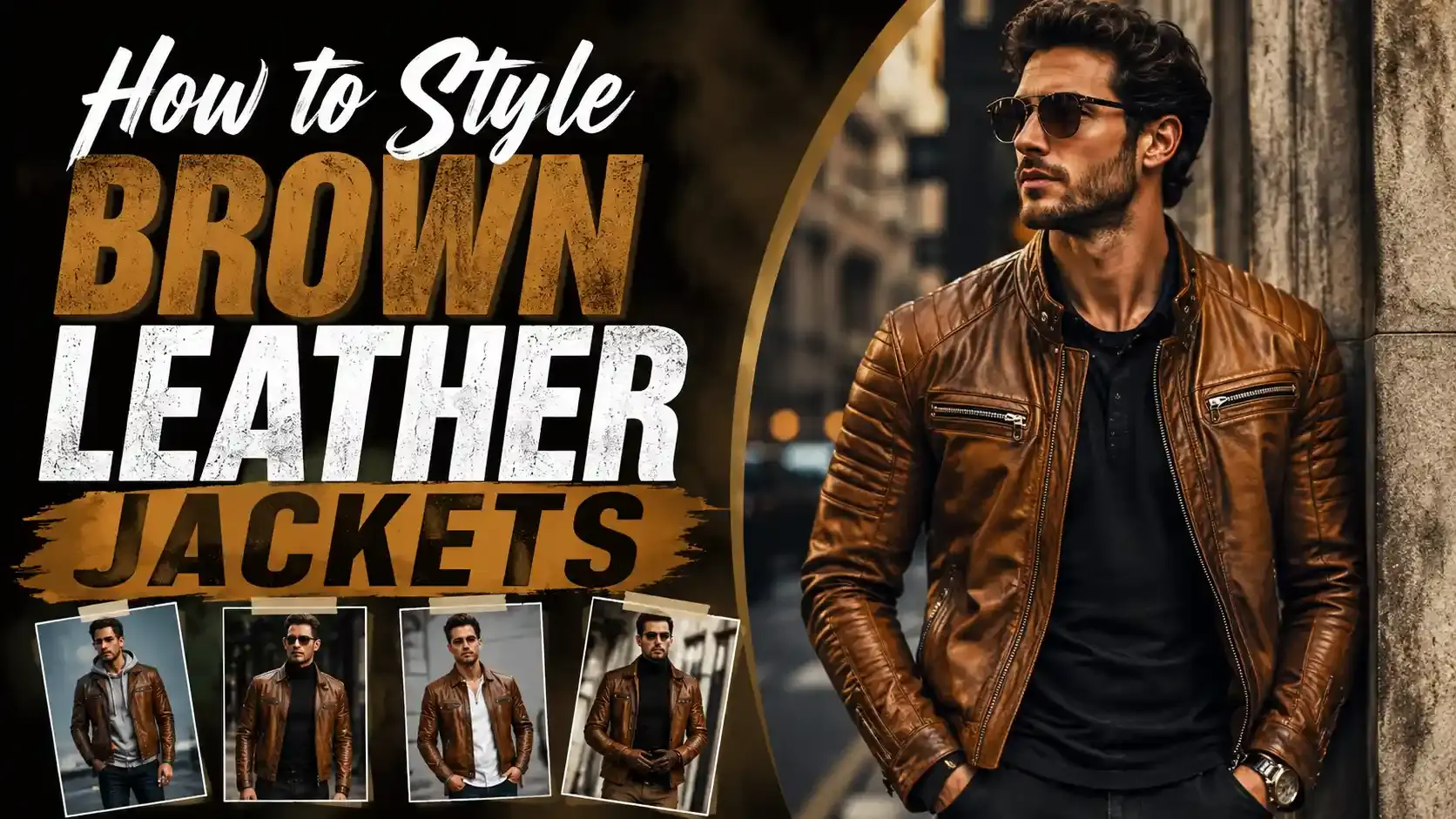 How to Style Brown Leather Jackets