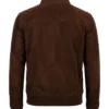 Kenton Mocha Suede Pullover Jacket For Sale