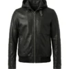 Mens Black Leathe Jacket