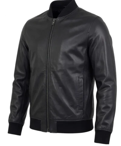 Mens Black Leather Jacket