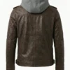 Mens Bramlock Biker Leather jacket