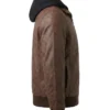Mens Brown Bomber Leather Jacket
