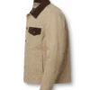 Mens Classic Real Suede Camel Jacket