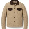 Mens Classic Real Suede Camel Trucker Style Jacket