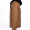 Mens Cognac Wax Leather Jacket
