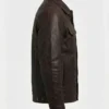 Mens Dark Brown Trucker Jacket