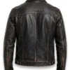 Mens Distressed Black Washed Jacket