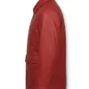 Mens Flap Pockets Red Jacket