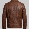 Mens For Inferno Brown Leather Jacket