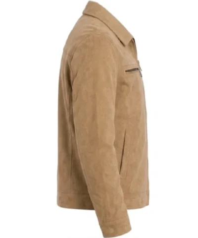 Mens Italian Suede Grant Brown Suede Jacket