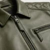 Mens Leather Bomber Jacket