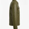 Mens Olive Leather Jacket For Sale 