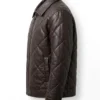 Mens Oversized Quilted Leather Jacket