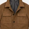 Mens Slim Fit Suede Leather Jacket