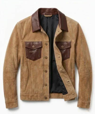 Mens Tan Suede Jacket