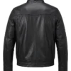 Mens Triple Pocket Leather Jacket