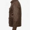 Mens Vintage Motorcycle Distressed Leather Jacket