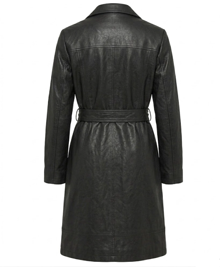 Noise Luna Black Belted Coat Women