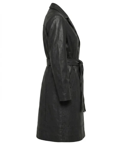 Noise Luna Black Trench Belted Coat