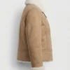 Nymeria Suede Shearling Full Zip Jacket 