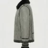 Paracosm Grey Suede Shearling Jacket For Mens