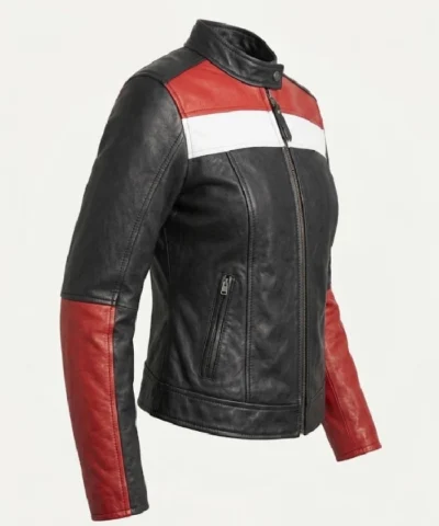 Scarlet Cafe Racer Color Block Jacket