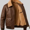 Shearling Leather Jacket Calista Brown