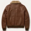 Shop Calista Shearling Brown Leather Jacket