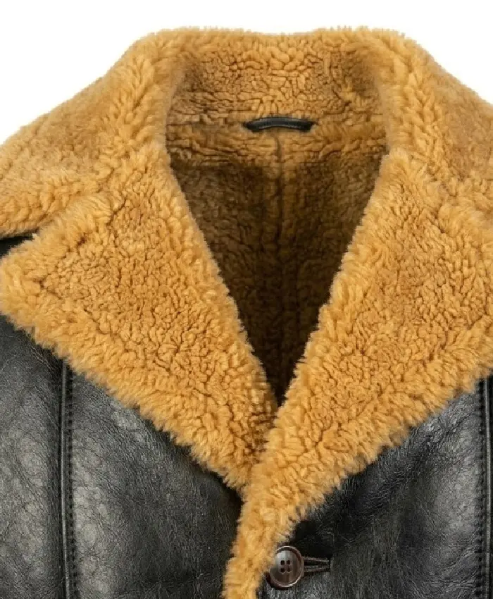 Shop Furlong Shearling Leather Coat