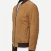 Shop Now Mens Suede Bomber Jacket