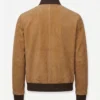 Shop Now Mens Tan Suede Bomber Jacket