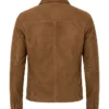Slim Fit Brown Suede Jacket