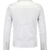 Slim Fit White Biker Leather Jacket