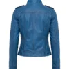 Tavares Womens Vivid Blue Biker Style Jacket
