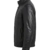 Triple Pocket Leather Bomber Jacket