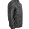 Washed Cafe Racer Distressed Jacket