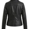 Womens Biker Quilted Leather Jacket