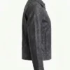 Womens Black Harrington Jacket Vintage Washed