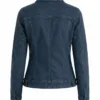 Womens Blue Washed Harrington Jacket