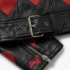 Womens Red Hearts Motorcycle Jacket