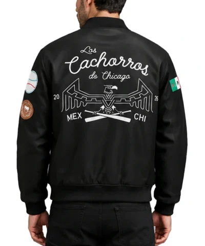 2026 Chicago Cubs Mexican Heritage Satin Jacket Back